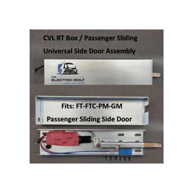 The contents of the Ford Transit "Electric Bolt" Sliding door Kit.
