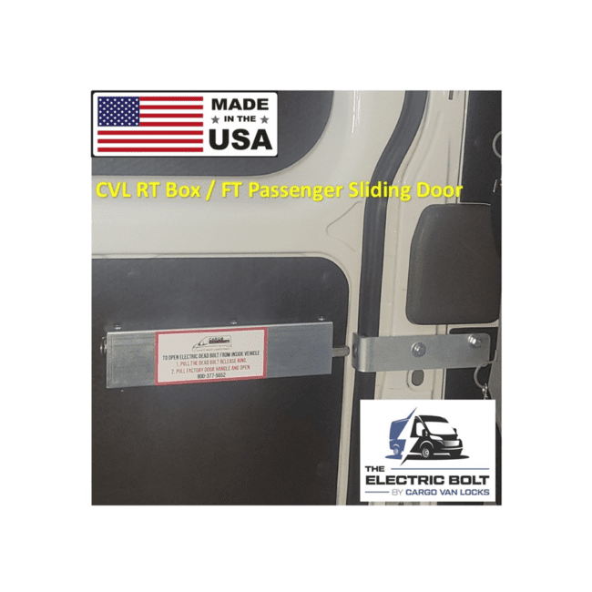 The Electric bolt installed on a passenger sliding door.