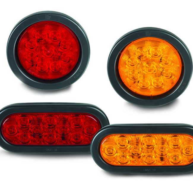 Federal Signal SignalTech Quad Flash LED Light Kit, Model 607123 in Amber and Red