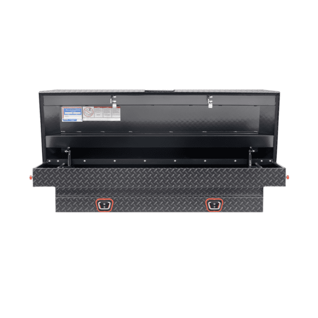 Weather Guard Aluminum Compact Saddle Box Compact Standard Model 154