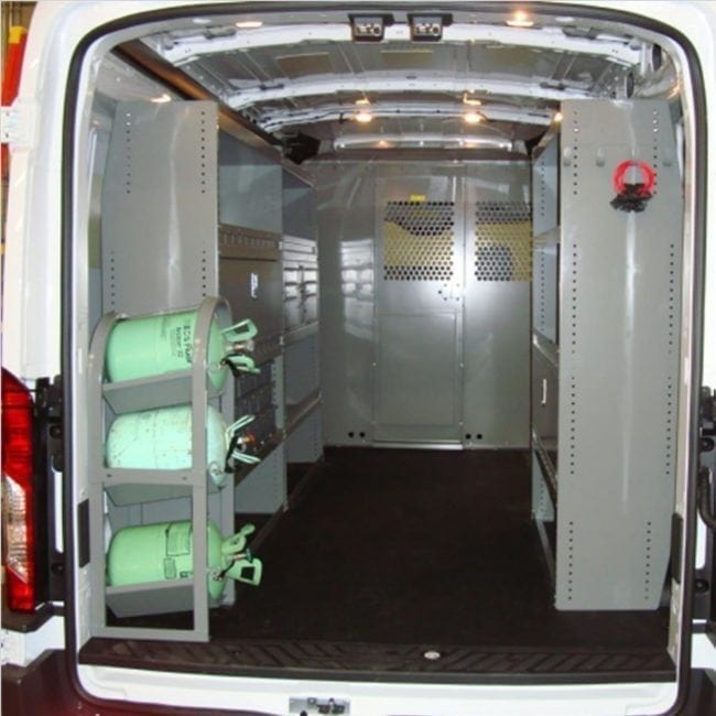 Adrian Steel HVAC/Mechanical Service Trade Package for Mercedes Sprinter 170" WB High Roof