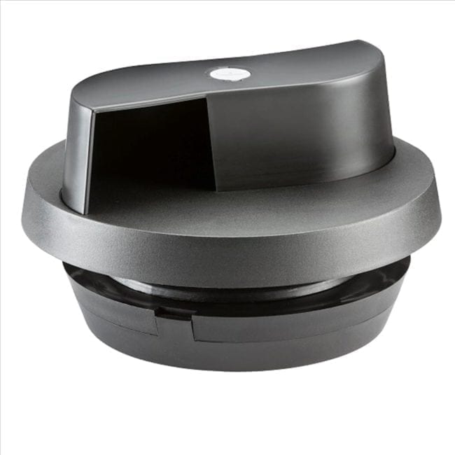 A black rotating ventilator.