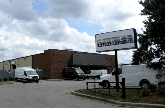 Exterior view of US Upfitters Maryland branch.