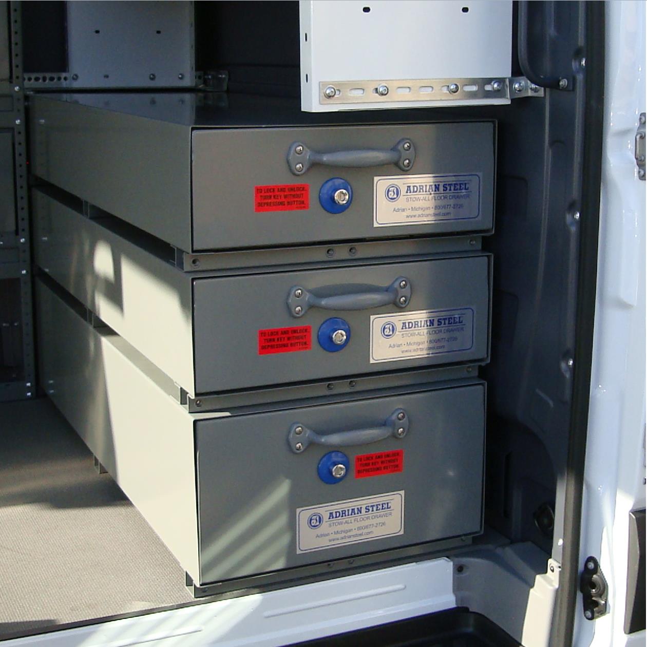 Adrian Steel Double Wide Deep Stow-All Model SA-20