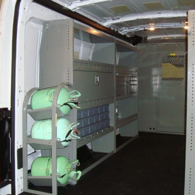 Adrian Steel Transit HVAC Service Trade Package for 148" WB Ford Transit