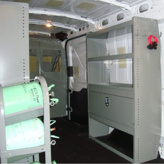 Adrian Steel HVAC/Mechanical Service Package for Mercedes Sprinter 144" WB Model HVAC-144-H