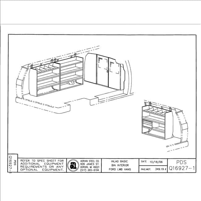 Adrian Steel Basic Service Package Model GM-BASIC PLUS