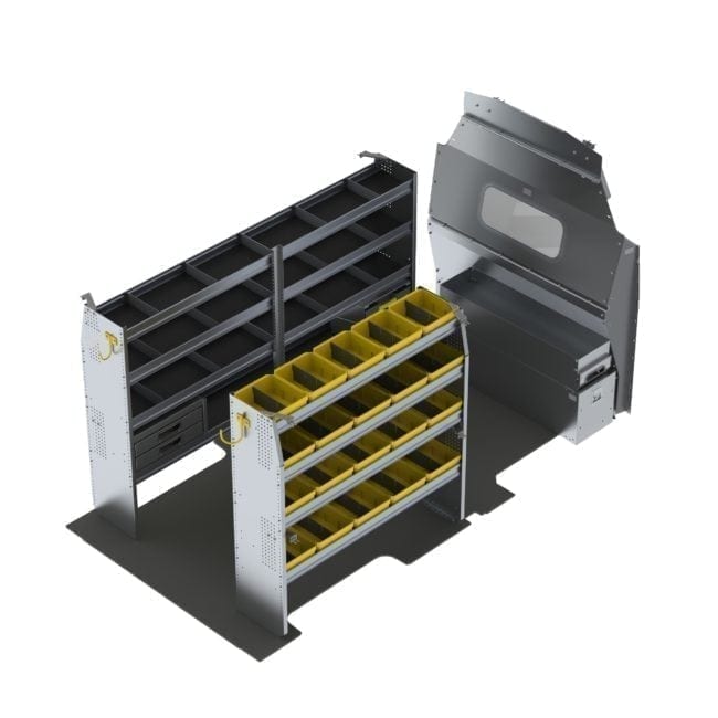 Ranger Design Aluminum Trade Package 148" WB And Extended WB High Roof Ford Transit Model FTH-27