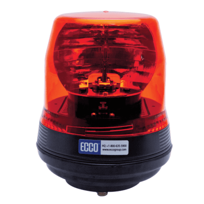 View of orange ECCO beacon light (not installed)