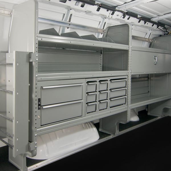 Adrian Steel Trade Packages in the back of a van