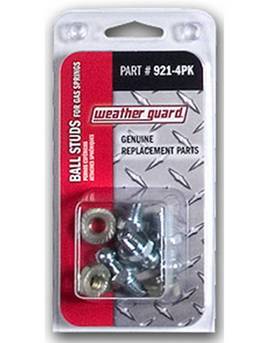 Weather guard ball studs in packaging.