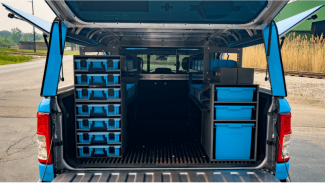 Adrian Steel 3-Bin Cabinet w/Bins BC2S1L | U.S. Upfitters