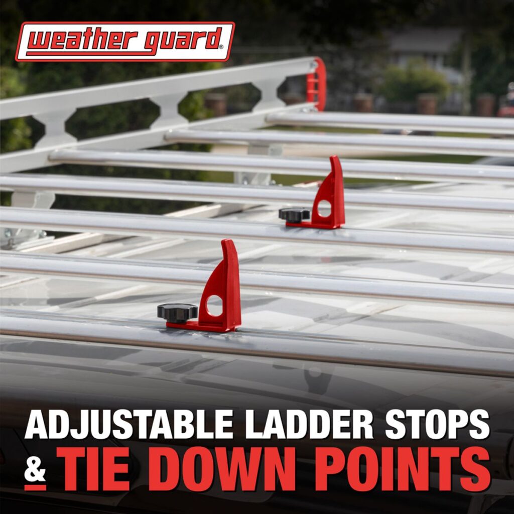 Van Ladder Rails Weather Guard Safari Aluminum Ladder Rack for Full Size Vans