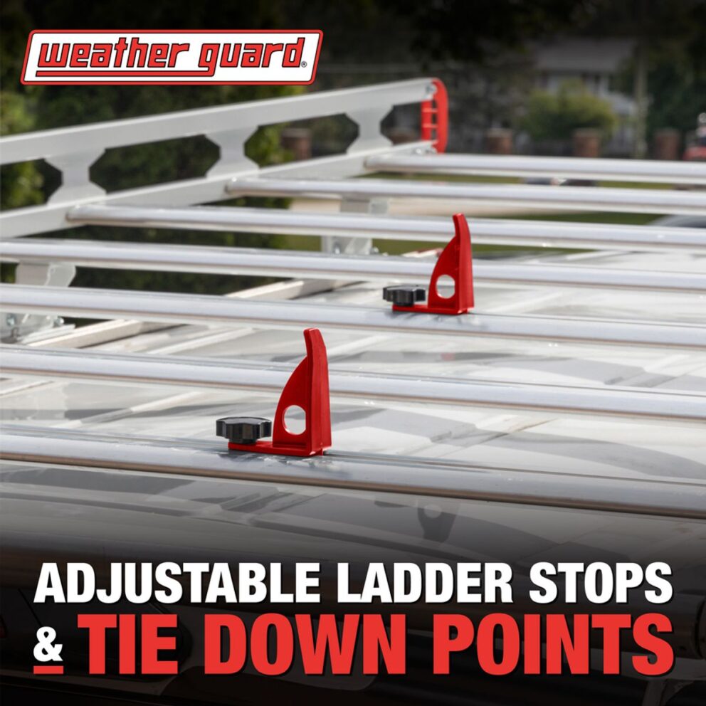 Weatherguard Ladder Rack Shock Weather Guard Safari Aluminum Ladder Rack for Full Size Vans